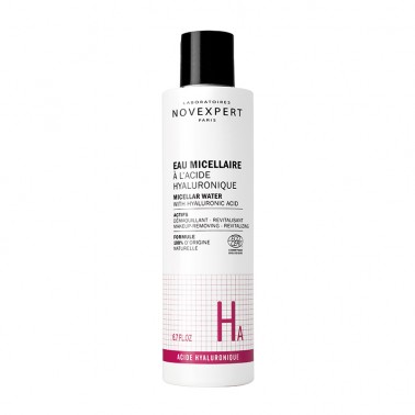 Agua Micelar con Acido Hialurónico Novexpert, 200 ml.