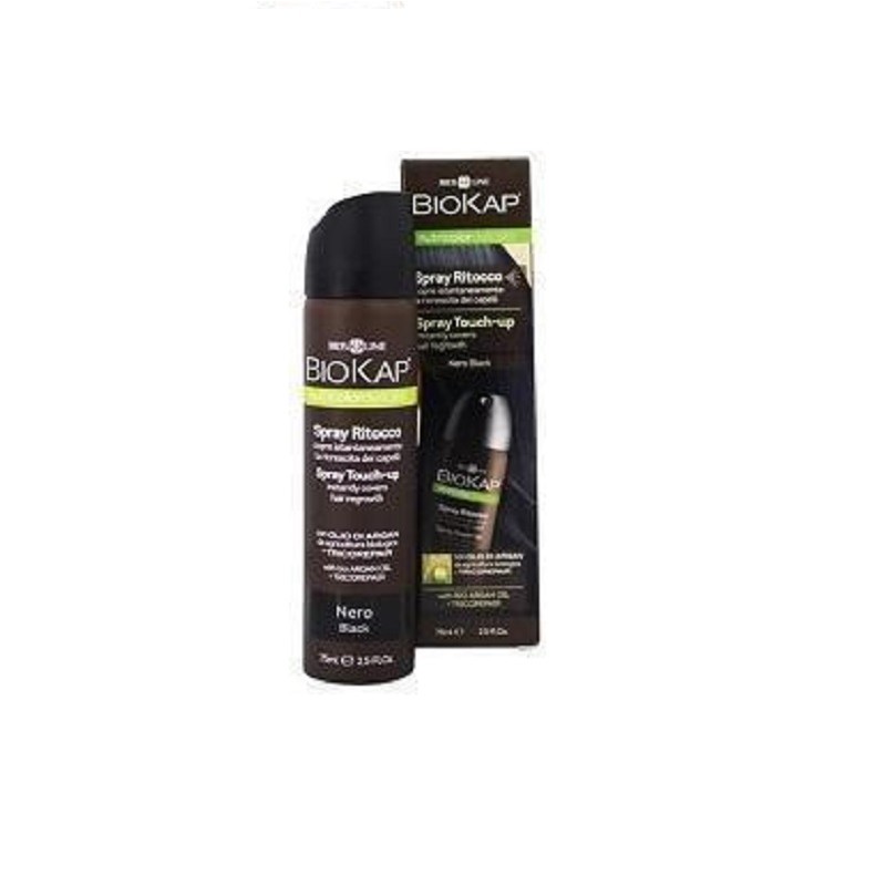 Spray Retoque Negro Biokap, 75 ml