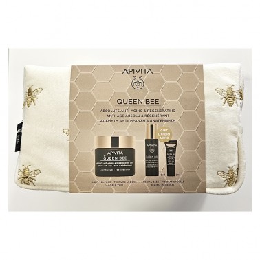 APIVITA Neceser Queen Bee Crema Antienvejecimiento T. Ligera